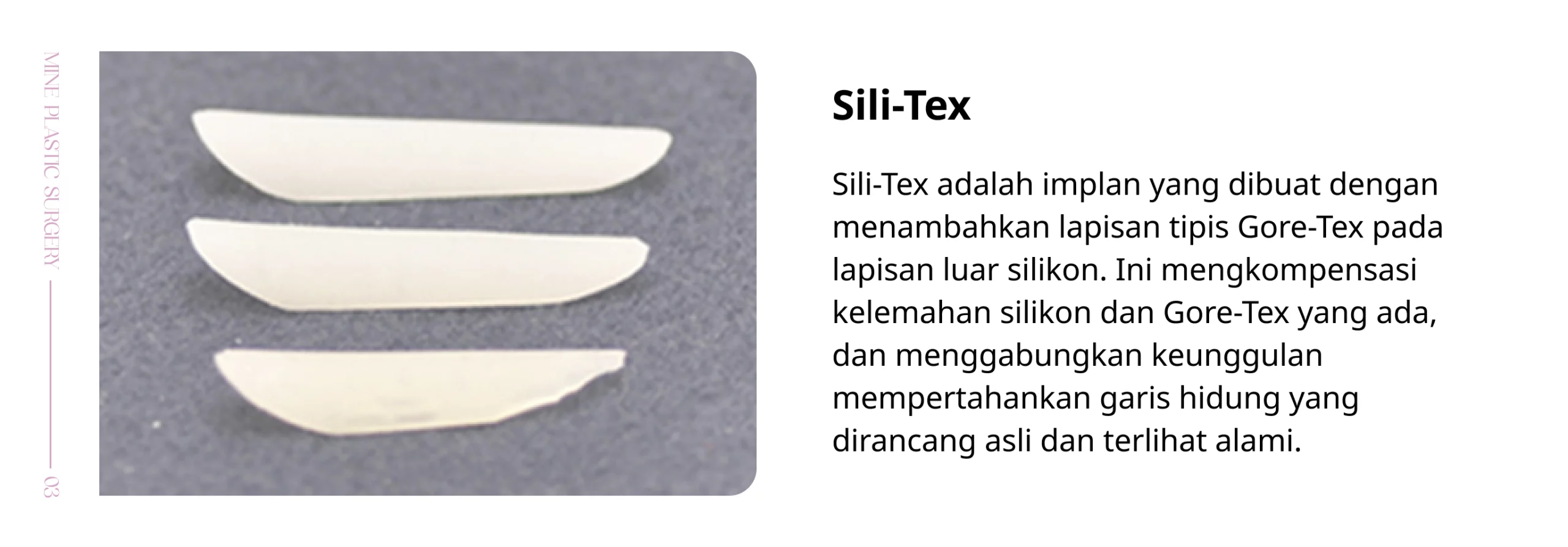 silikon silitex untuk hidung
